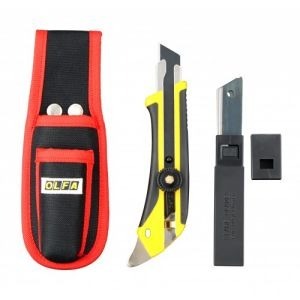 Olfa® heavy-duty afbreekmes/draaiknop L5/BBC incl. 5 x LBB, 18 mm