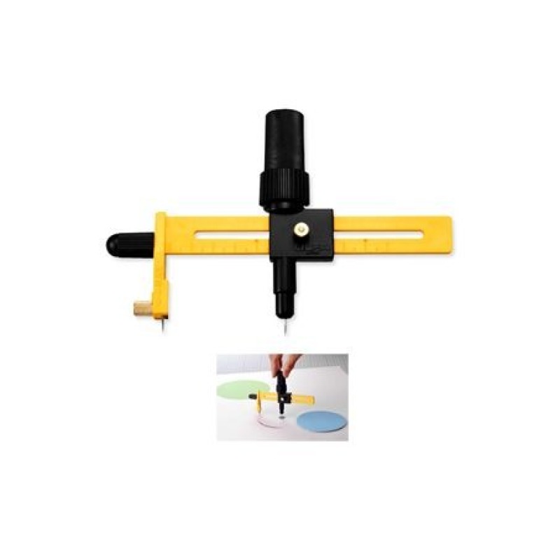 Olfa® cirkelsnijder CMP-1 DX (1.6-22 cm)