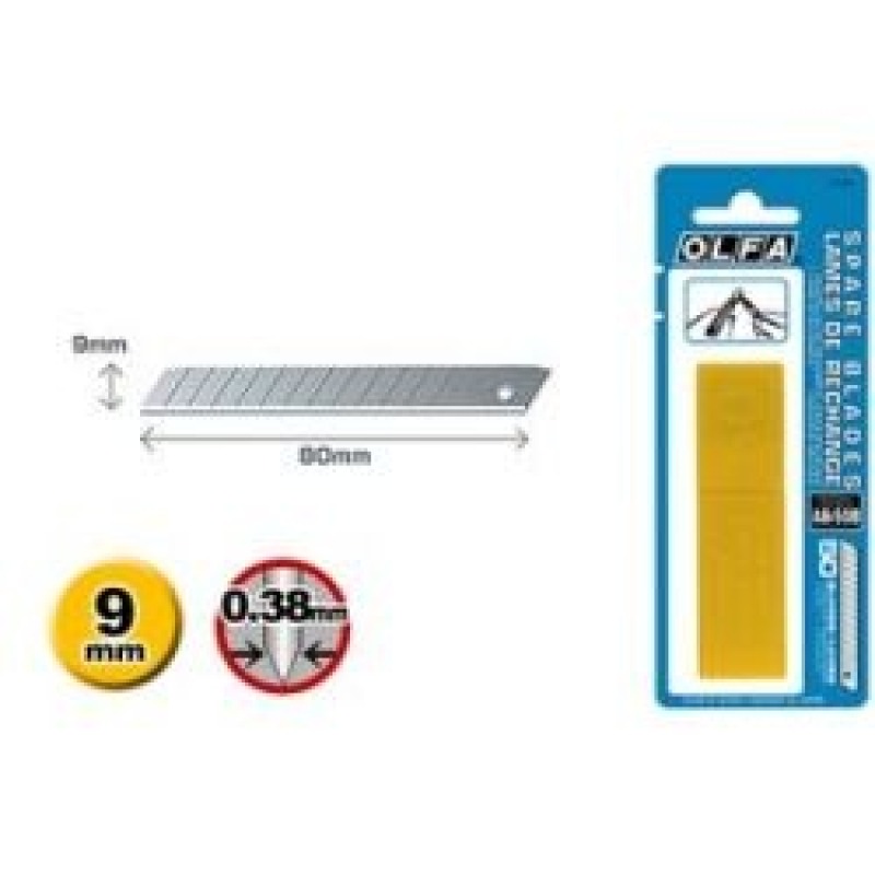 Olfa® afbreekmes AB, 9 mm (50)