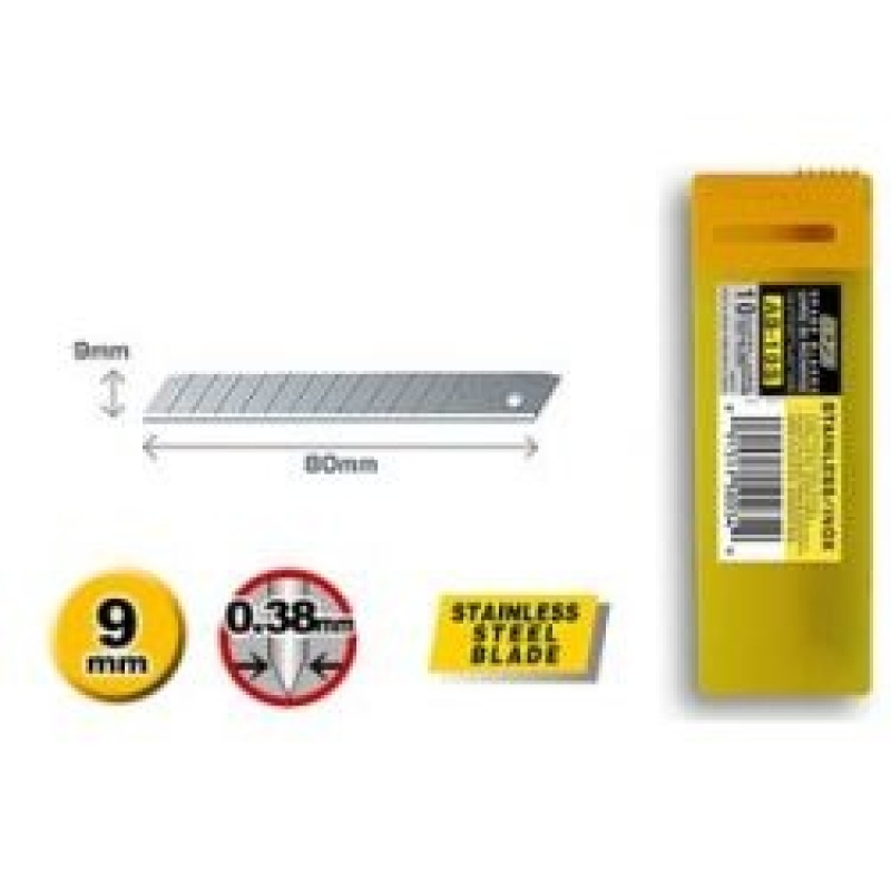 Olfa® Abbrechklinge AB-S, 9 mm, RVS (10)