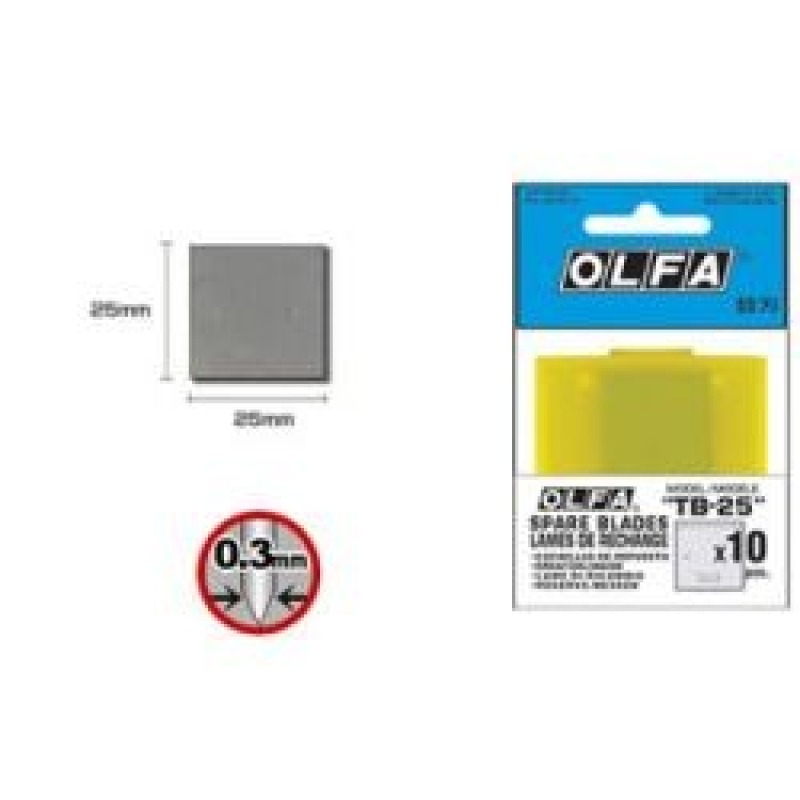 Olfa® spare blade TB-25 (10)
