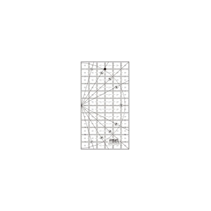 Olfa® patch- en quilt liniaal QR, 6 x 12 inch