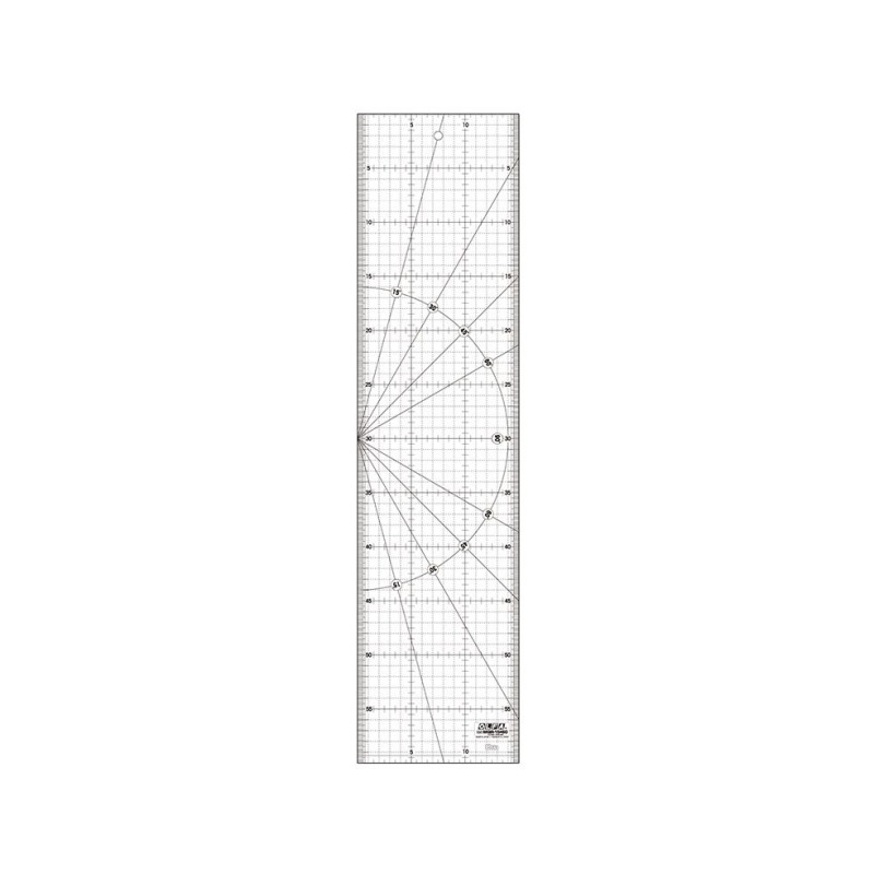 Olfa® patch- en quilt ruler MQR, 15 x 30 cm