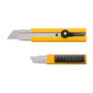 Olfa® heavy-duty afbreekmes H1 + 5 x res.mes HBB, H1/BB/5BB, 25 mm