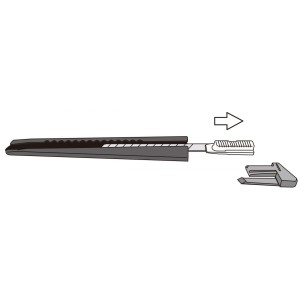 Olfa® Standard-messer mit Metallgriff 180-black, 9 mm