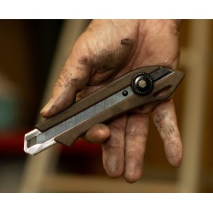 Olfa® woody cutter afbreekmes/draaiknop WD-L/BRN, 18 mm