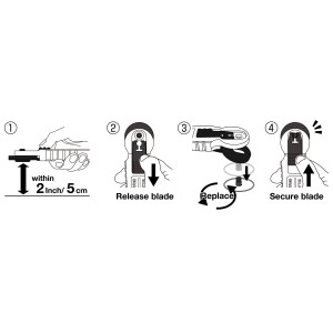 Olfa® cutter rotatif RTY-4, 18 mm