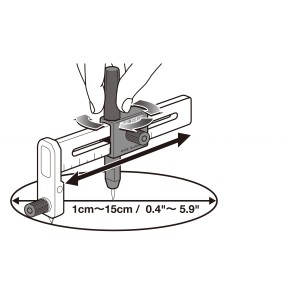 Olfa® Kompass-Messer CMP-1, 1-15 cm