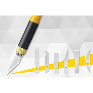 Olfa® Messer für Feine Arbeit AK-4, (2 x KB4-S/1xKB4-R, KB4-F)