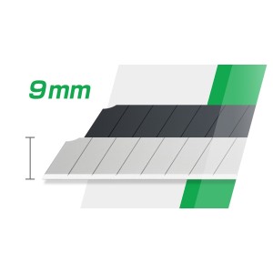 Olfa® snap-off blade AB-S, 9 mm, RVS (10)