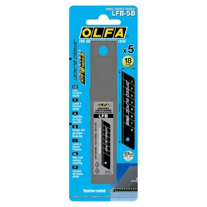 Olfa® afbreekmes fluorine gecoat LFB, 18 mm (5)