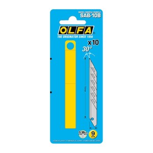 Olfa® afbreekmes SAB-10B, 9mm/ 30 graden (10)